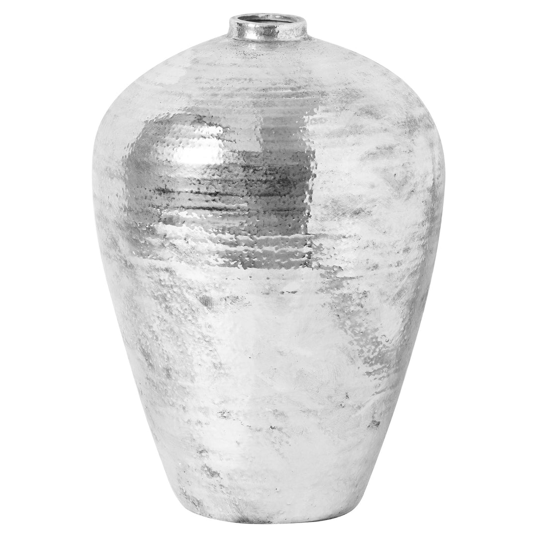Hill Interiors 21717 Large Hammered Silver Astral Vase