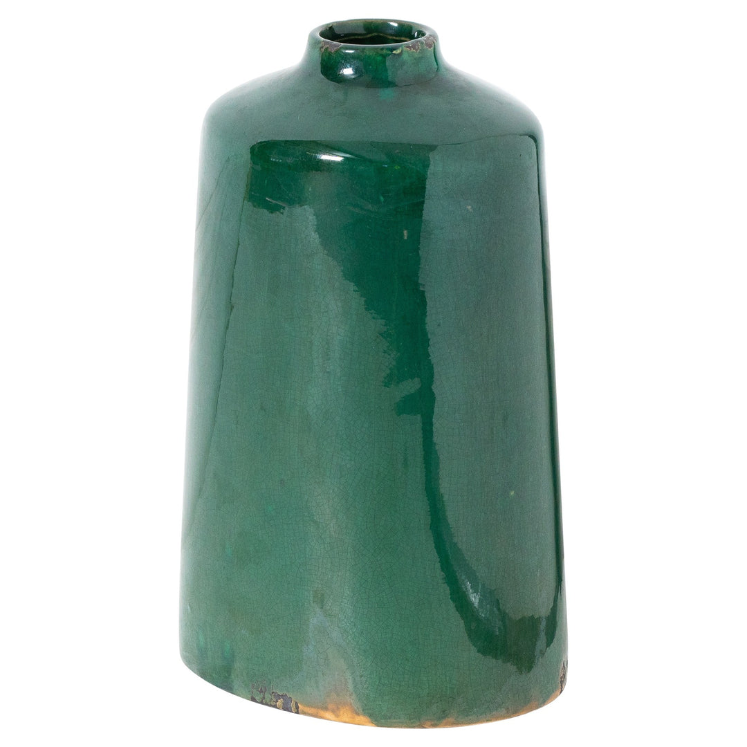 Hill Interiors 21766 Garda Emerald Glazed Liv Vase