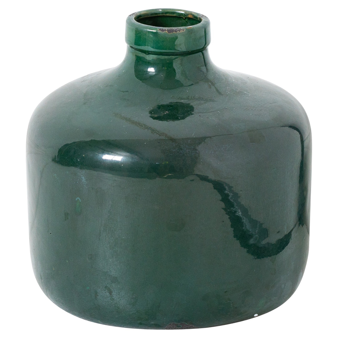 Hill Interiors 21768 Garda Emerald Glazed Chive Vase
