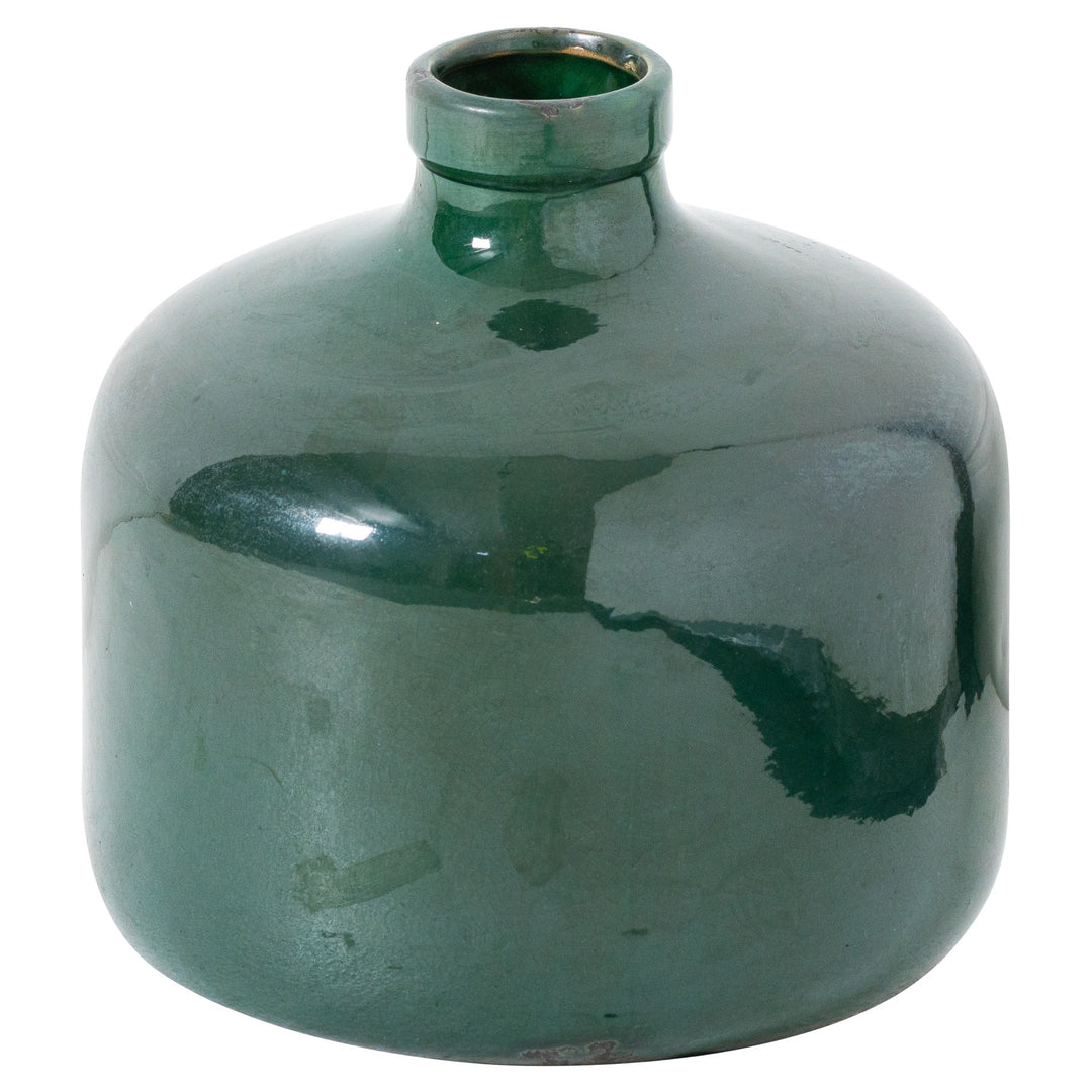 Hill Interiors 21771 Garda Emerald Glazed Eve Vase