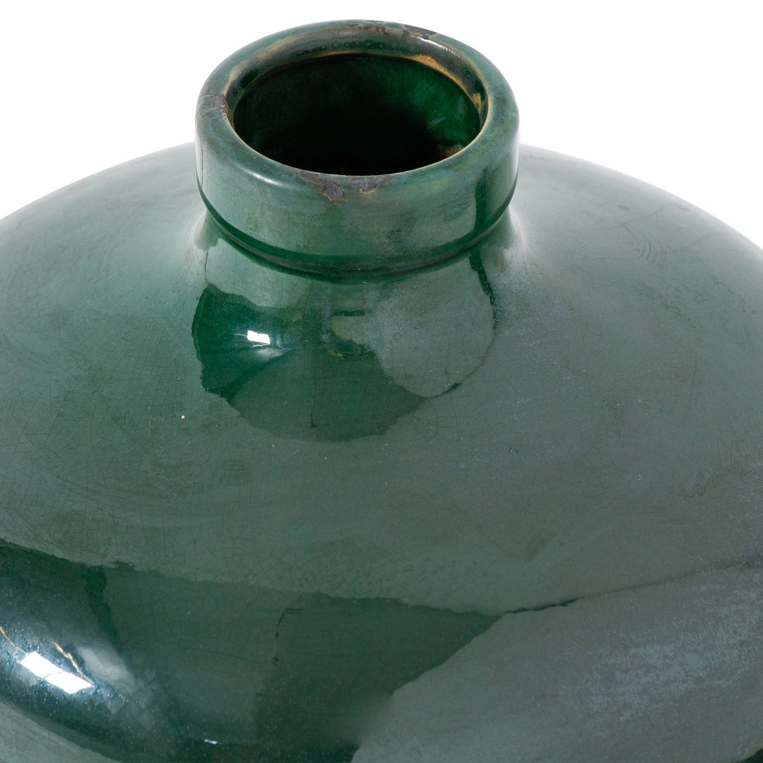 Hill Interiors 21771 Garda Emerald Glazed Eve Vase