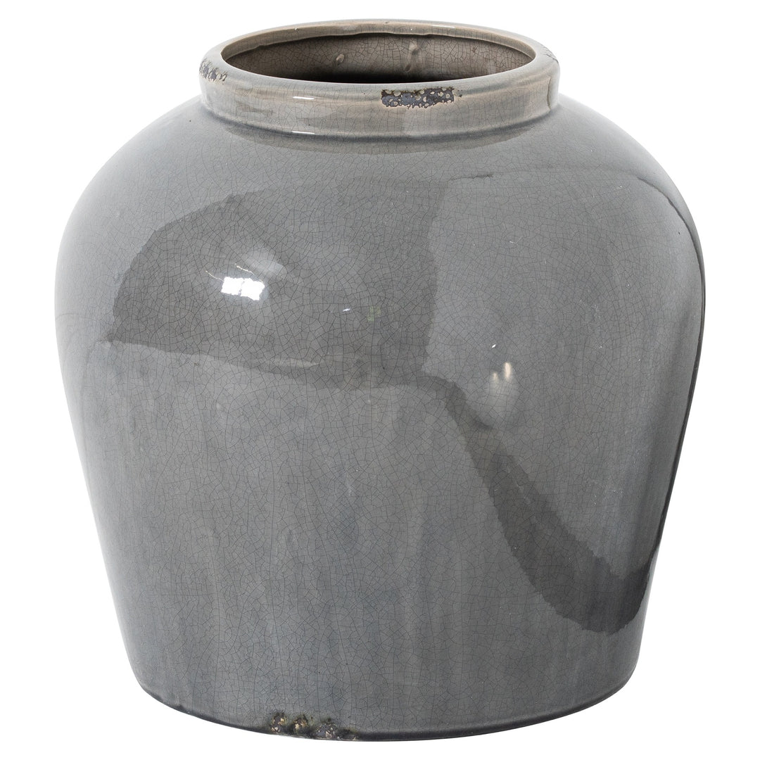 Hill Interiors 21772 Garda Grey Glazed Juniper Vase
