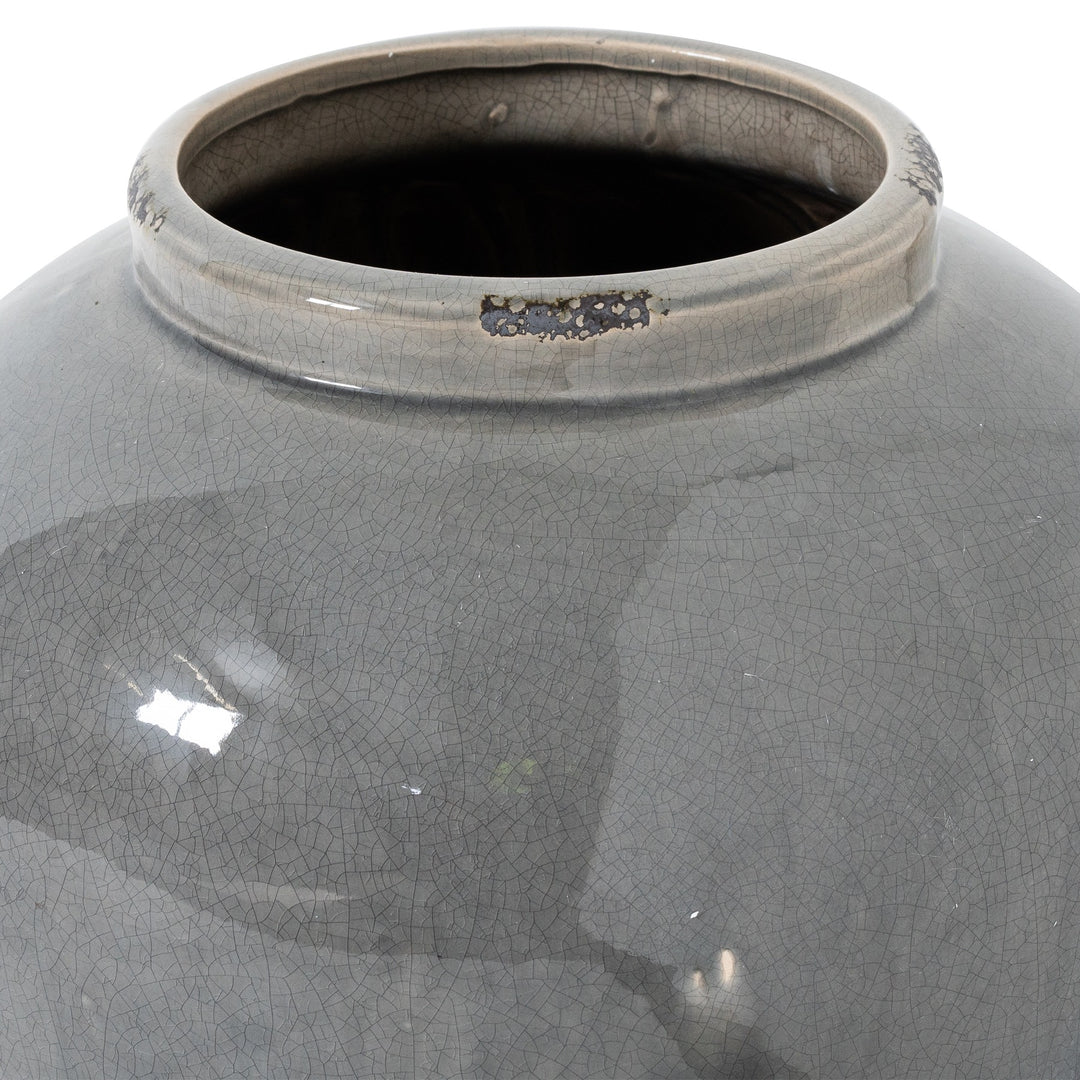 Hill Interiors 21772 Garda Grey Glazed Juniper Vase