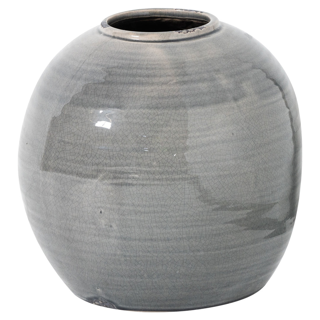 Hill Interiors 21775 Garda Grey Glazed Tiber Vase
