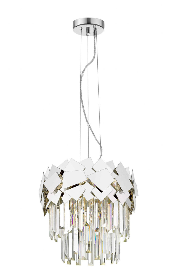 Impex CF1929/06/CH Celine 6 Light Pendant Chrome Crystal