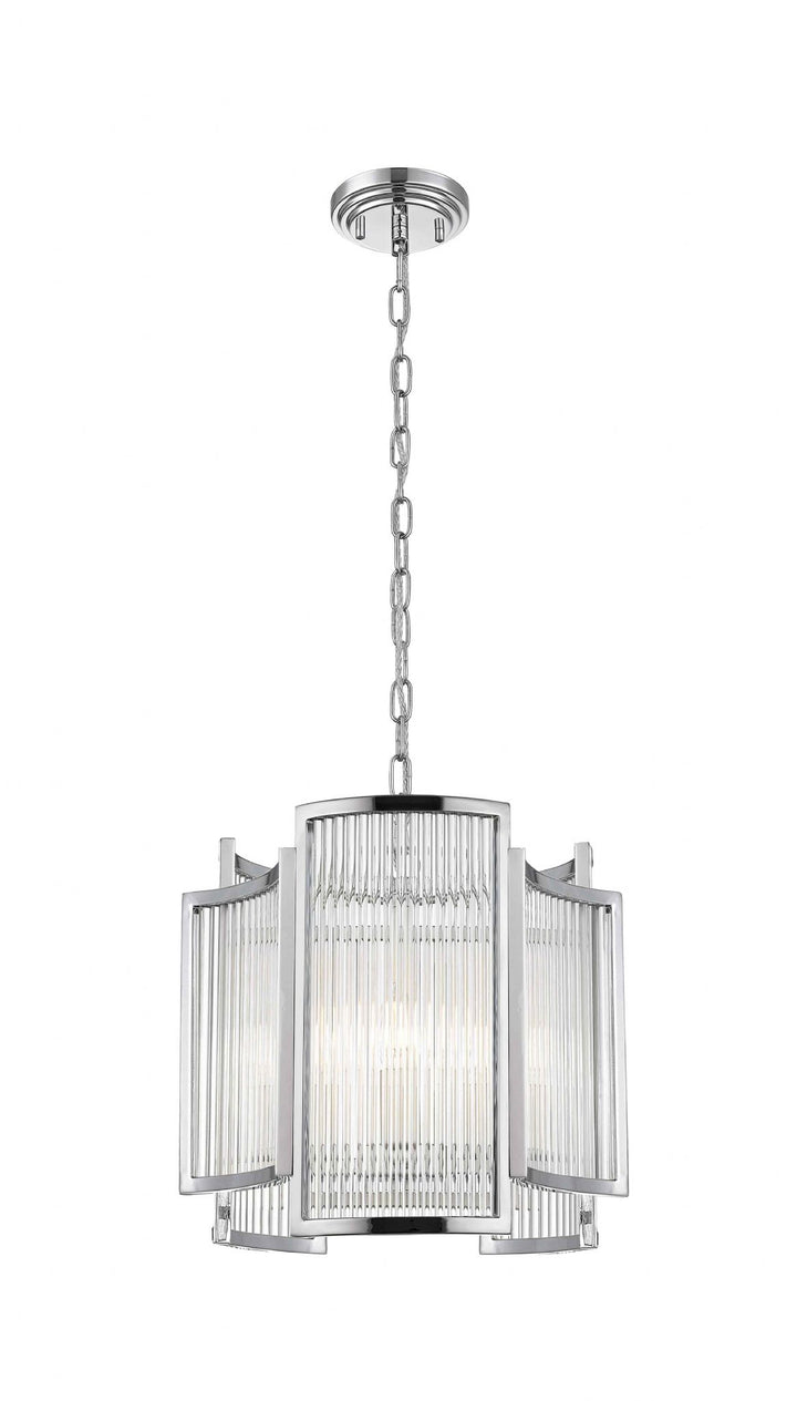 Impex CF2106/03/CH Antigua 3 Light Pendant Chrome Crystal