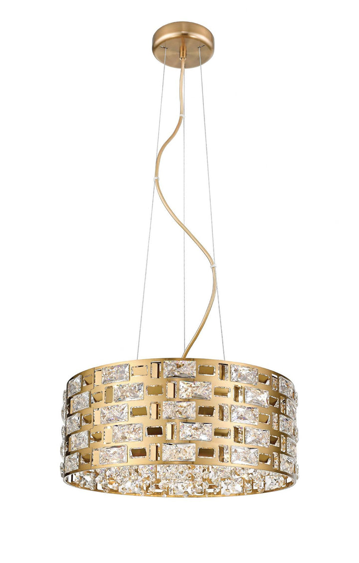 Impex CFH1811/06/G Lola 6 Light Pendant Gold Crystal