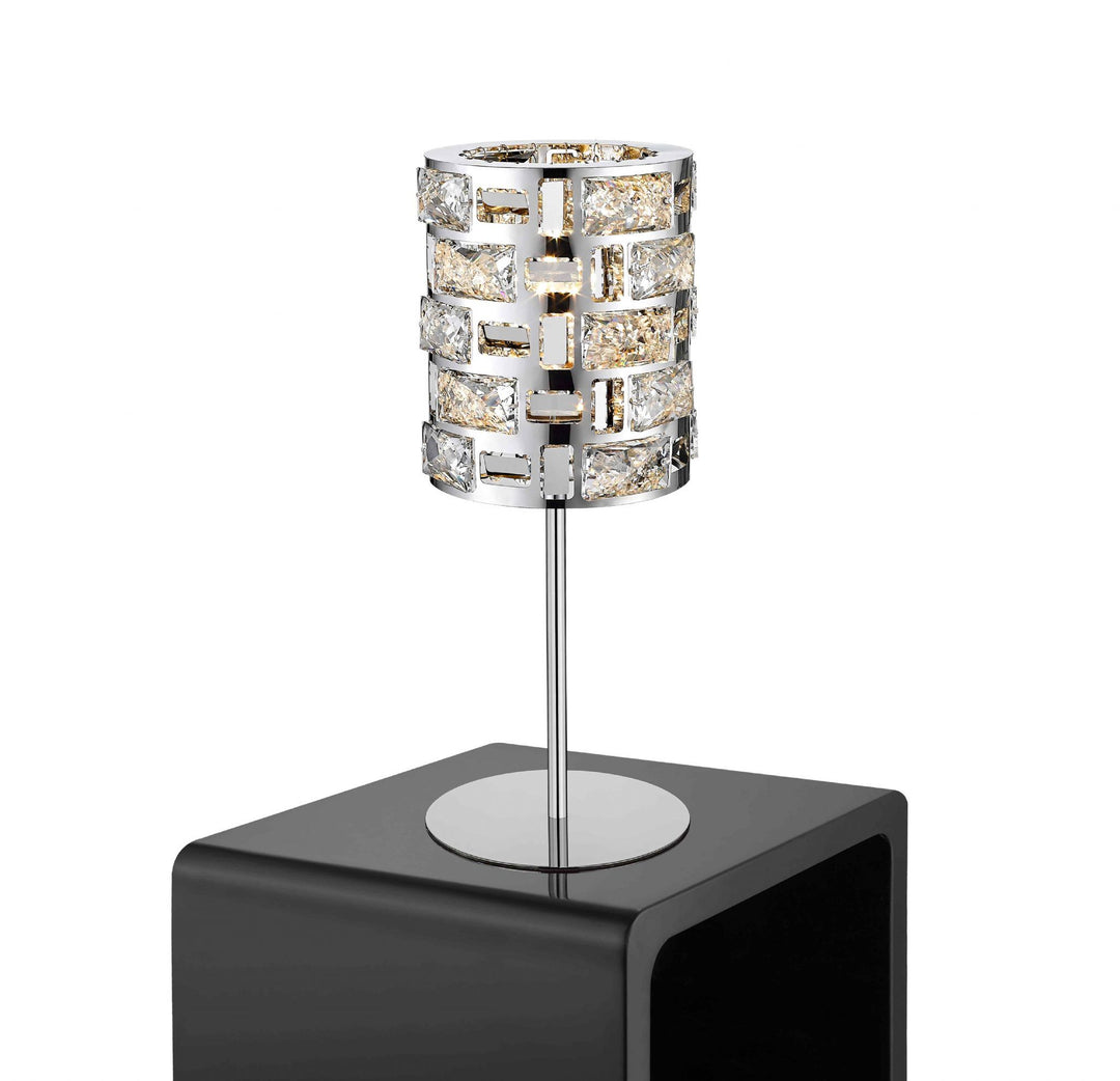 Impex CFH1811/TL/CH | Lola Chrome Crystal Table Lamp