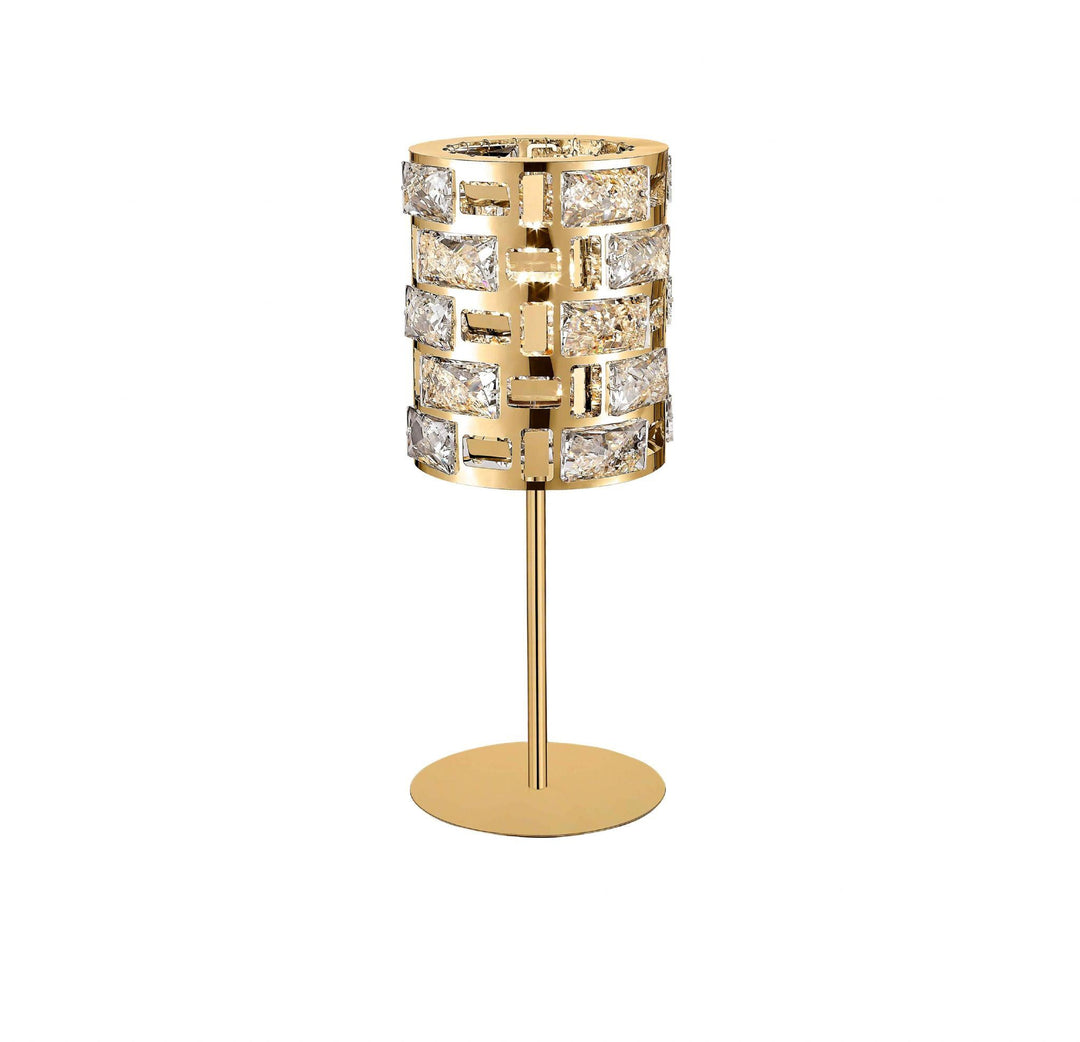 Impex Lola CFH1811/TL/G | Gold Crystal Table Lamp