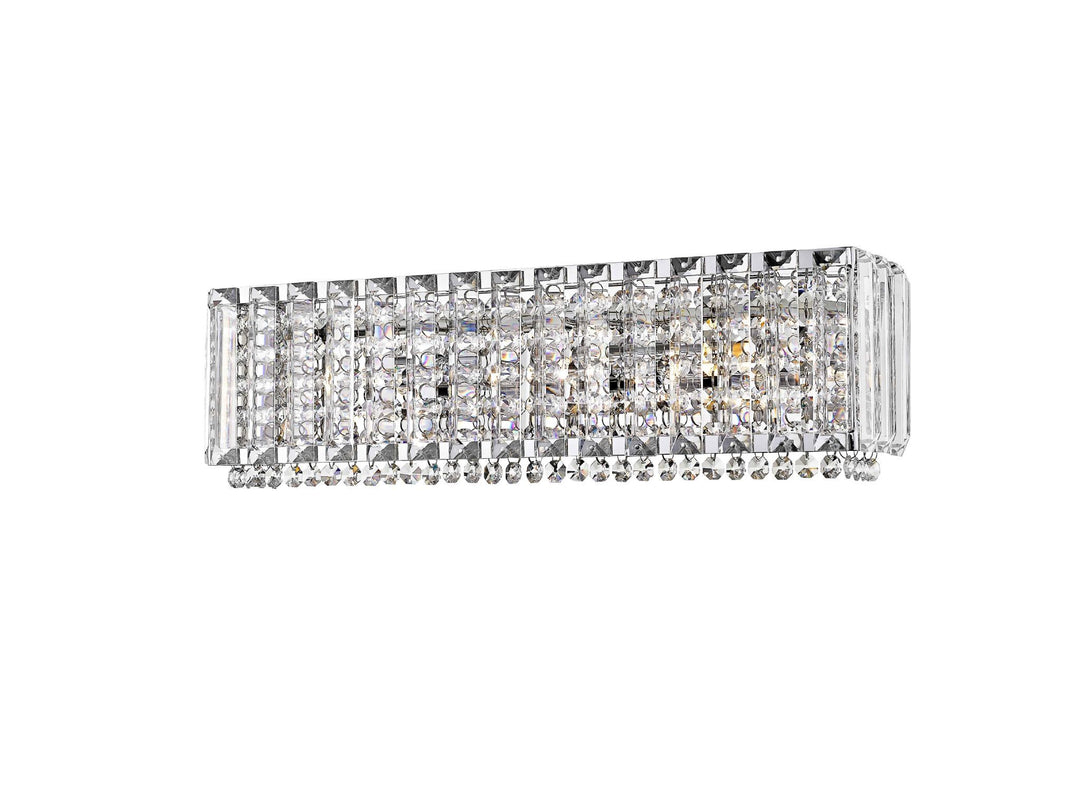 Impex CFH1925/03/OBL/WB/CH Diore 3 Light Oblong Wall Light Chrome Crystal