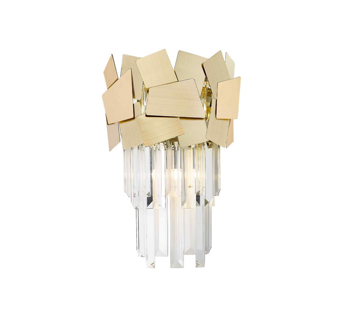 Impex CFH1929/02/WB/G Celine 2 Light Wall Light Gold Crystal