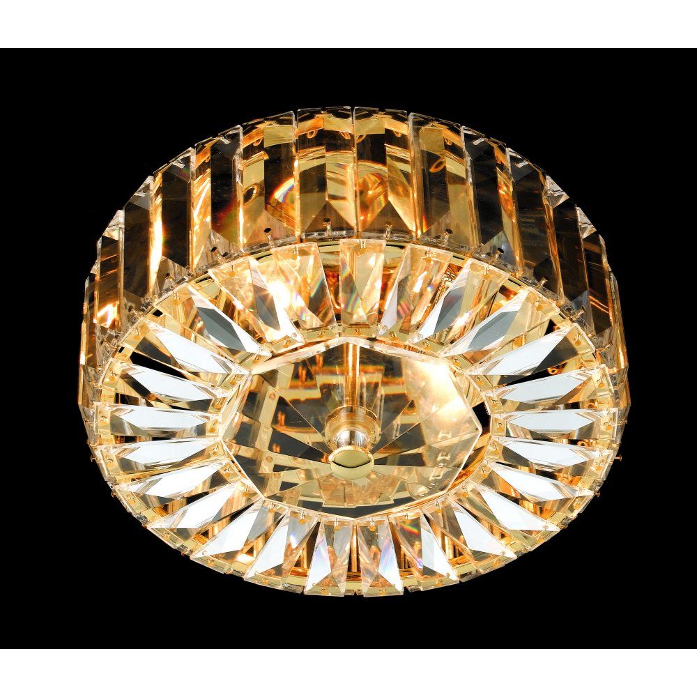 Impex CE09117/02/G Seville Lead Crystal Flush Gold