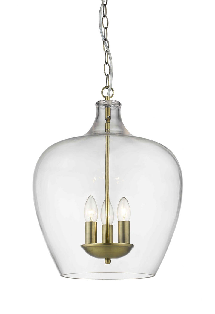 Impex PG1804/03/AB Nell 3 Light Pendant Antique Brass