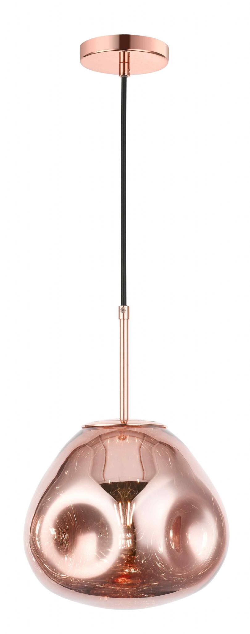 Impex PG1808/01/M/CU Nina 1 Light Medium Pendant Copper