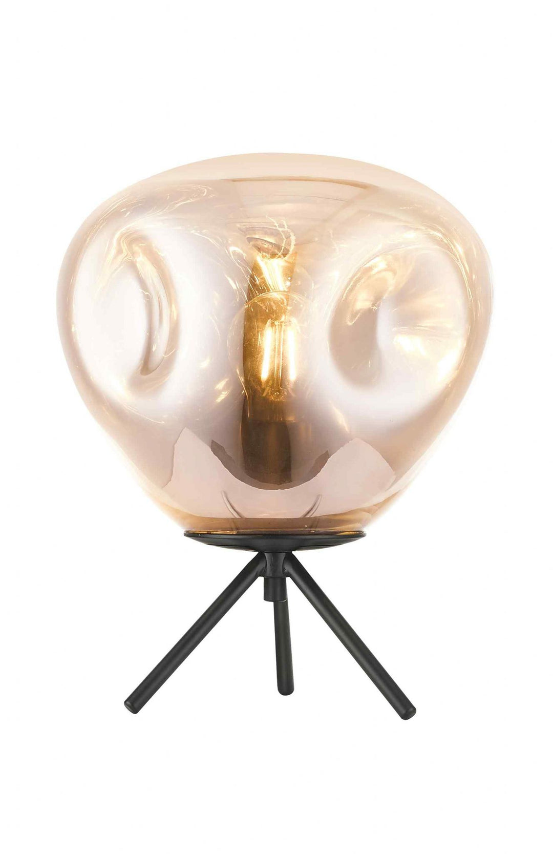 Impex PG1808/01/TL/G/BLK Nina 1 Light Table Lamp Gold Black