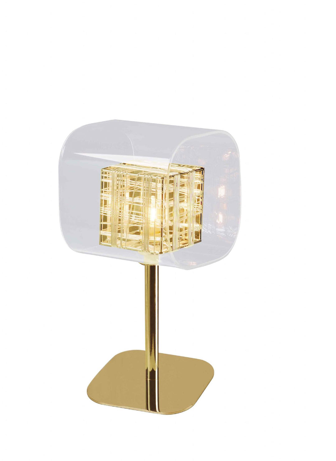 Impex PGH01515/01/TL/G Avignon 1 Light Table Lamp Gold Crystal