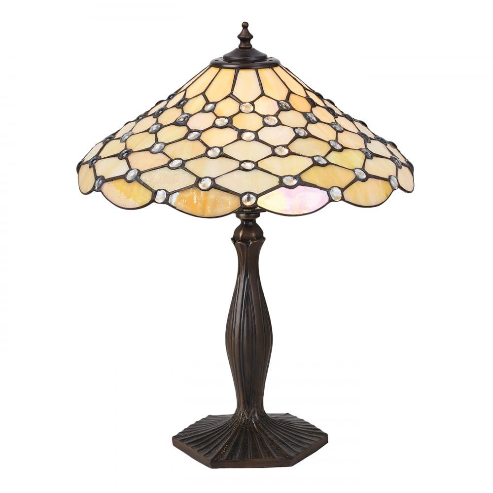 Interiors 1900 64301 Pearl Tiffany Medium Table Lamp