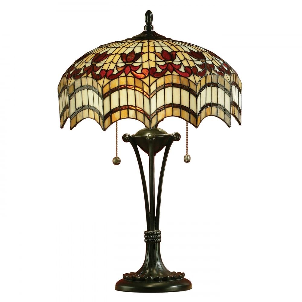 Interiors 1900 64377 Vesta Tiffany Medium Table Lamp