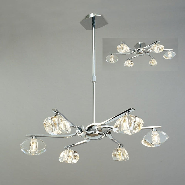 Mantra M0412 Alfa 6 Light Pendant Chrome