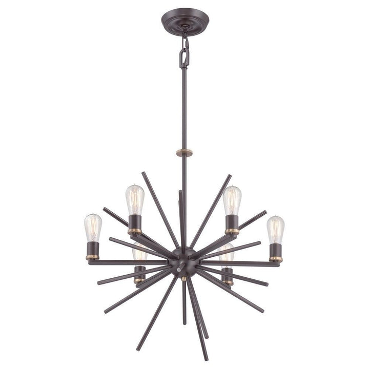 Quoizel QZ/CARNEGIE6 Uptown Carnegie 6 Light Chandelier