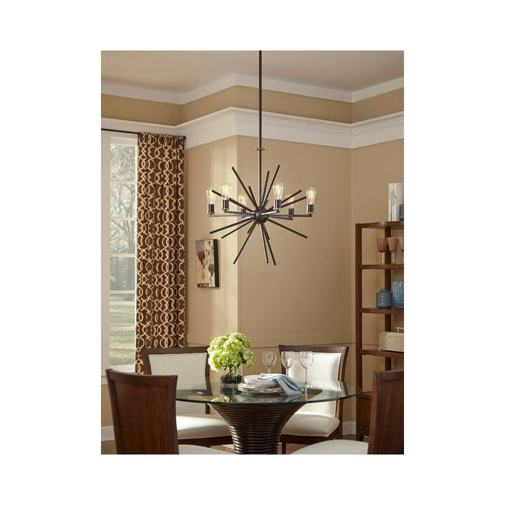 Quoizel QZ/CARNEGIE6 Uptown Carnegie 6 Light Chandelier