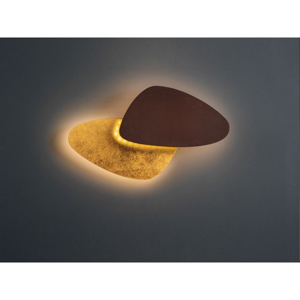Schuller 208765 Contra LED Wall Light Gold