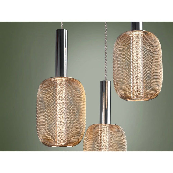 Schuller 413626 Micron LED 3 Light Pendant Light Gold