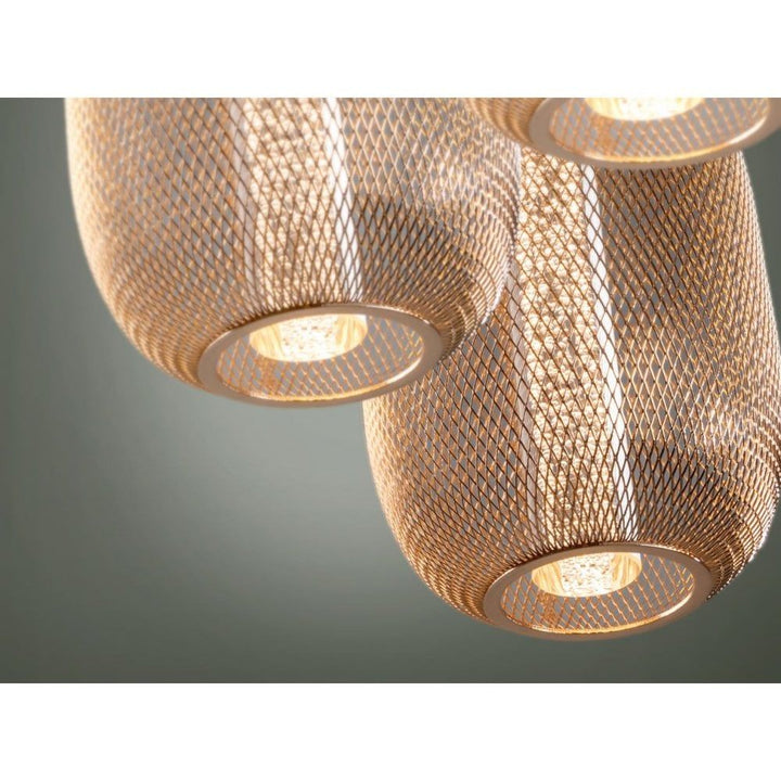 Schuller 413626 Micron LED 3 Light Pendant Light Gold