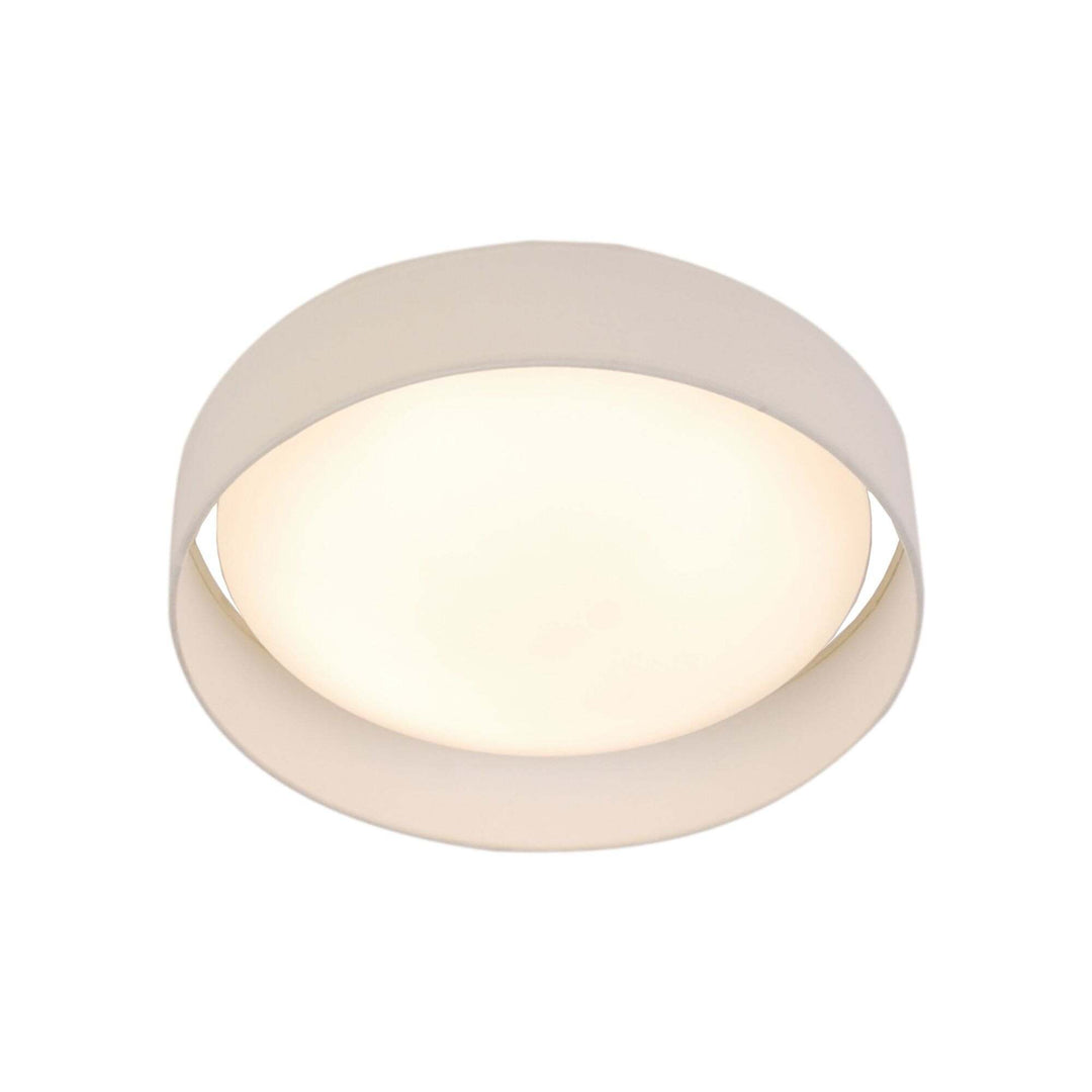 Searchlight 9371-50WH Gianna 1 Light LED Flush Ceiling Light Acrylic White Shade