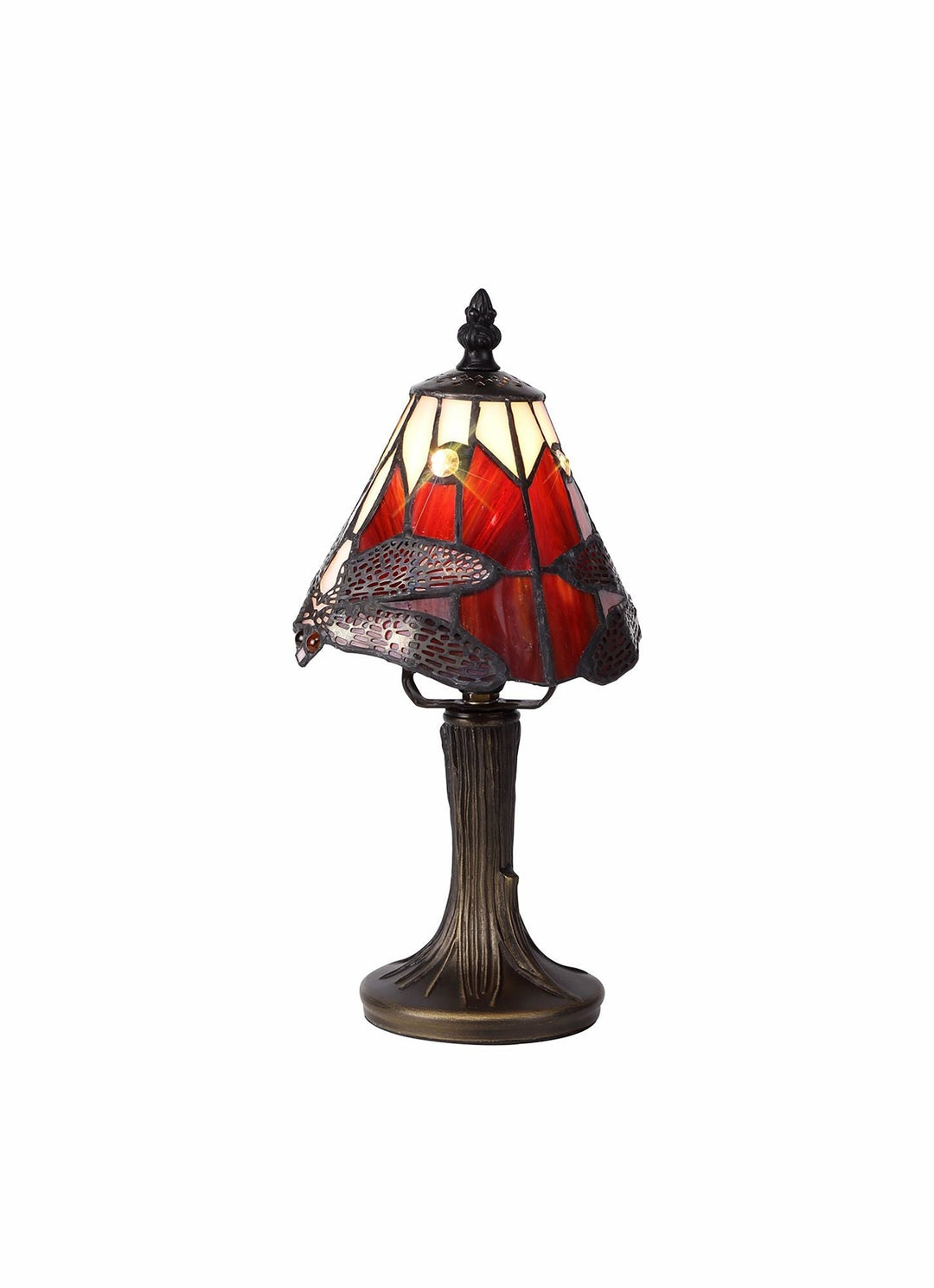 Nelson Lighting NL82739 Heidi Tiffany Table Lamp Black/Gold